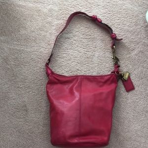 Hot pink Coach purse